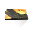 Black & Gold - Wood & Resin Smart Wallet (Pop-Up Card Holder)