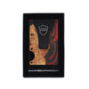 Wood and Resin Smart Wallet (Red and Black)