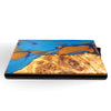 Coffee, Dark Blue, Blue- Wood & Resin Smart Wallet (Pop-Up Card Holder)