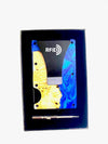 Wood and Resin Smart Wallet (Royal Blue + Light Blue)