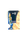 Wood and Resin Smart Wallet (Copper + Blue + White)