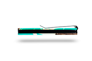 Wood and Resin Smart Wallet (Green and White)