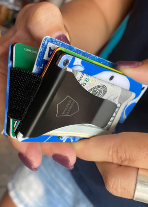 Wood and Resin Smart Wallet (Black)