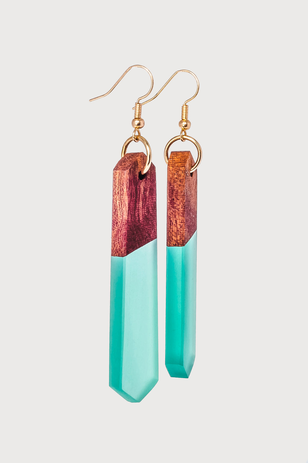 Wood + Resin Earrings - OAK + IVY