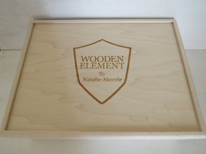 Wooden Handbags: The Vivienne Collection (Le Grand Ebony) - Wooden Element