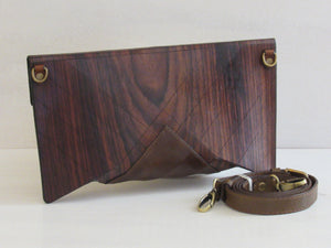 Wooden Handbags: The Vivienne Collection (Le Grand Rose avec Le Cuir) - Wooden Element