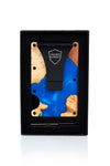 Wood and Resin Smart Wallet (Blue)